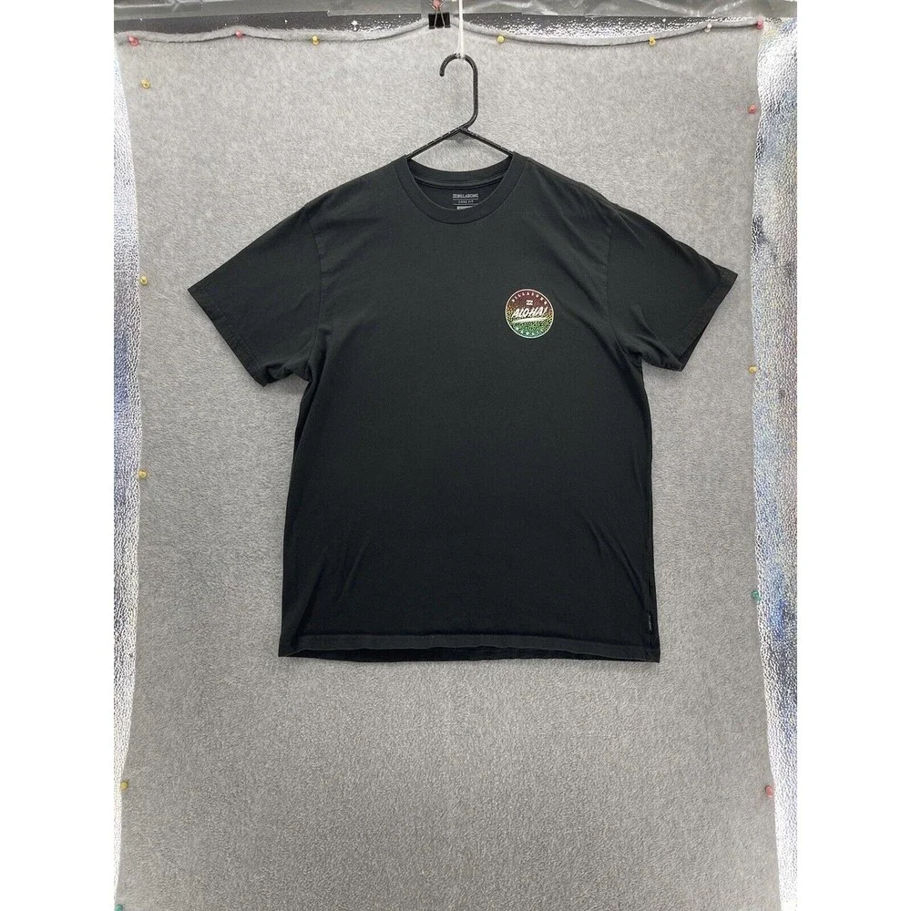 Billabong Kids Shirt Solid Black Short Sleeve Size XL Cotton Aloha Surfer - Picture 7 of 9